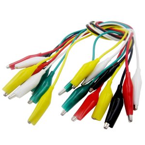 Conectores Cables Pinza Caiman 50cm Varios Colores